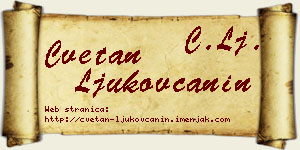 Cvetan Ljukovčanin vizit kartica